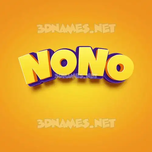 nono in Orange Toon style - 3D name wallpaper nono in Orange Toon style - 3D name wallpaper
