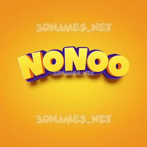 nonoo in Orange Toon style - 3D name wallpaper nonoo in Orange Toon style - 3D name wallpaper