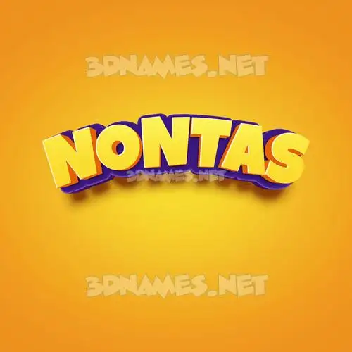 nontas in Orange Toon style - 3D name wallpaper nontas in Orange Toon style - 3D name wallpaper