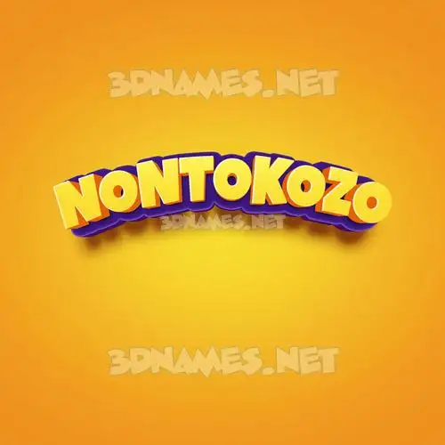 nontokozo in Orange Toon style - 3D name wallpaper nontokozo in Orange Toon style - 3D name wallpaper