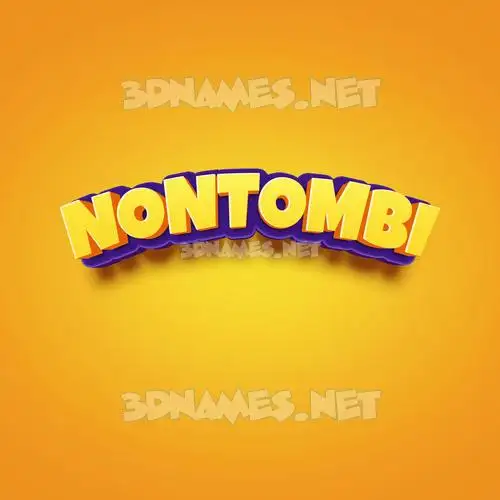 nontombi in Orange Toon style - 3D name wallpaper nontombi in Orange Toon style - 3D name wallpaper