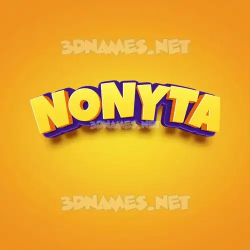 nonyta in Orange Toon style - 3D name wallpaper nonyta in Orange Toon style - 3D name wallpaper