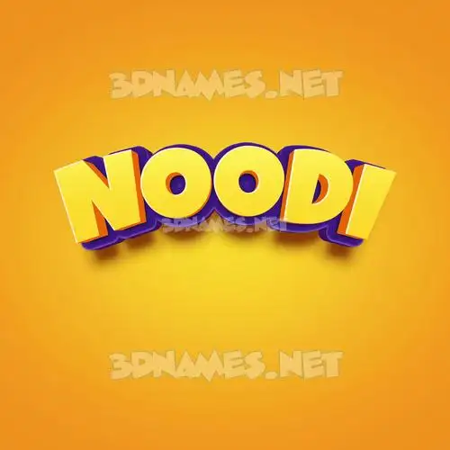 noodi in Orange Toon style - 3D name wallpaper noodi in Orange Toon style - 3D name wallpaper