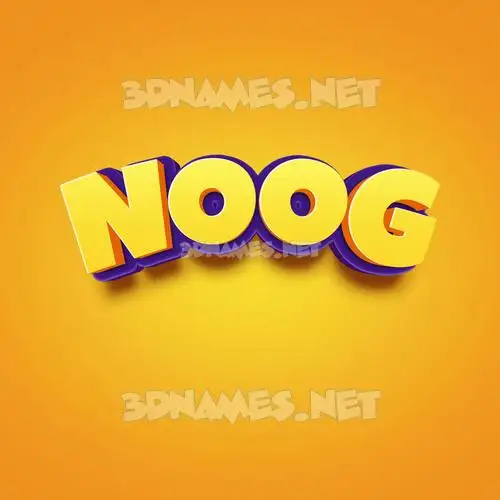 noog in Orange Toon style - 3D name wallpaper noog in Orange Toon style - 3D name wallpaper