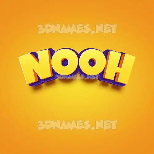 nooh in Orange Toon style - 3D name wallpaper nooh in Orange Toon style - 3D name wallpaper