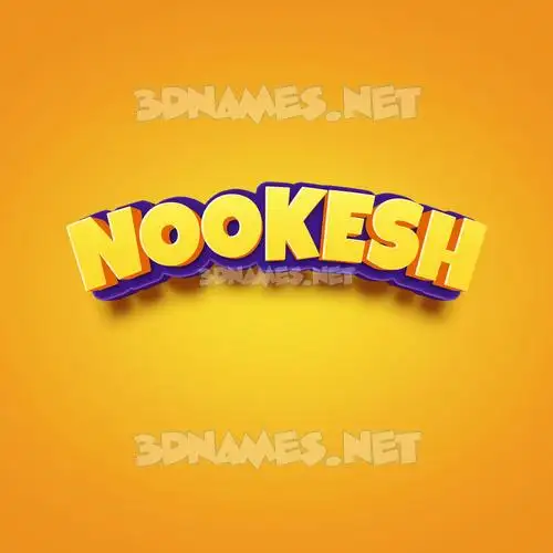 nookesh in Orange Toon style - 3D name wallpaper nookesh in Orange Toon style - 3D name wallpaper