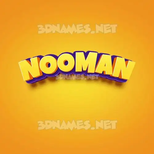 nooman in Orange Toon style - 3D name wallpaper nooman in Orange Toon style - 3D name wallpaper