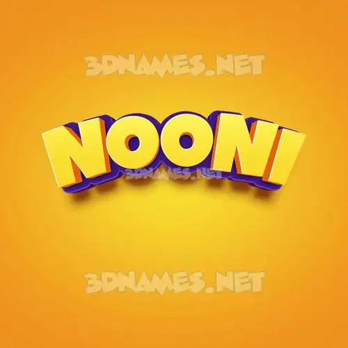 nooni in Orange Toon style - 3D name wallpaper nooni in Orange Toon style - 3D name wallpaper