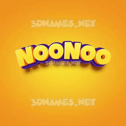 noonoo in Orange Toon style - 3D name wallpaper noonoo in Orange Toon style - 3D name wallpaper