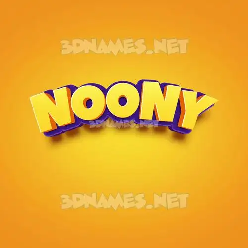 noony in Orange Toon style - 3D name wallpaper noony in Orange Toon style - 3D name wallpaper