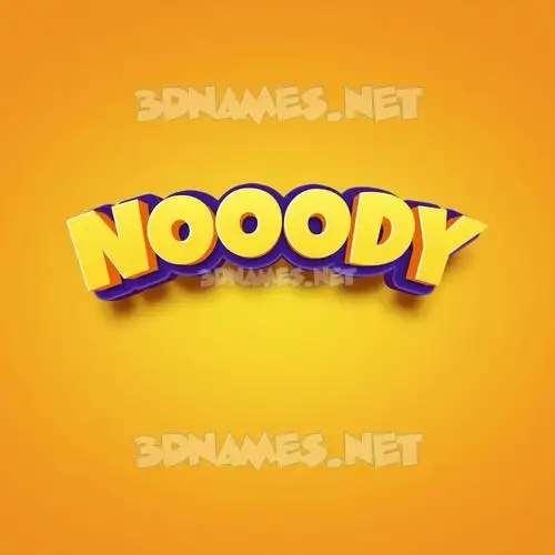 nooody in Orange Toon style - 3D name wallpaper nooody in Orange Toon style - 3D name wallpaper