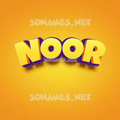noor in Orange Toon style - 3D name wallpaper noor in Orange Toon style - 3D name wallpaper