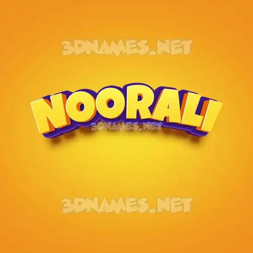noorali in Orange Toon style - 3D name wallpaper noorali in Orange Toon style - 3D name wallpaper