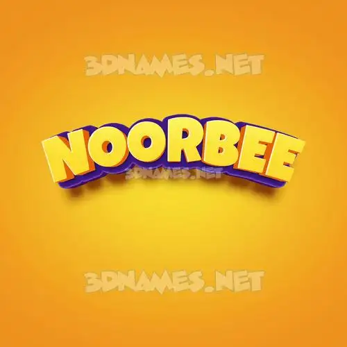 noorbee in Orange Toon style - 3D name wallpaper noorbee in Orange Toon style - 3D name wallpaper