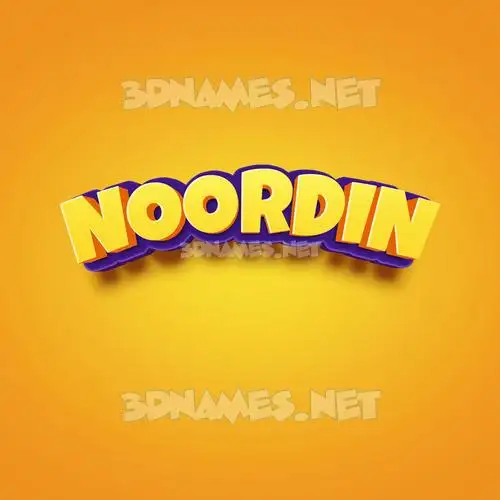 noordin in Orange Toon style - 3D name wallpaper noordin in Orange Toon style - 3D name wallpaper