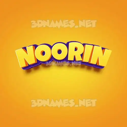 noorin in Orange Toon style - 3D name wallpaper noorin in Orange Toon style - 3D name wallpaper