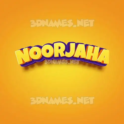 noorjaha in Orange Toon style - 3D name wallpaper noorjaha in Orange Toon style - 3D name wallpaper