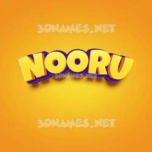 nooru in Orange Toon style - 3D name wallpaper nooru in Orange Toon style - 3D name wallpaper