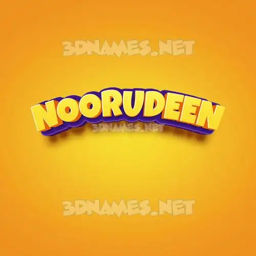 noorudeen in Orange Toon style - 3D name wallpaper noorudeen in Orange Toon style - 3D name wallpaper
