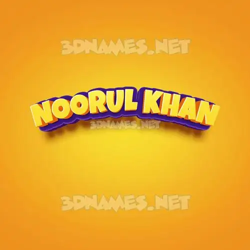 noorul khan in Orange Toon style - 3D name wallpaper noorul khan in Orange Toon style - 3D name wallpaper