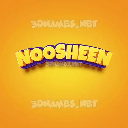 noosheen in Orange Toon style - 3D name wallpaper noosheen in Orange Toon style - 3D name wallpaper