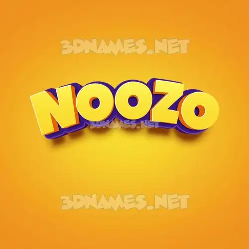 noozo in Orange Toon style - 3D name wallpaper noozo in Orange Toon style - 3D name wallpaper