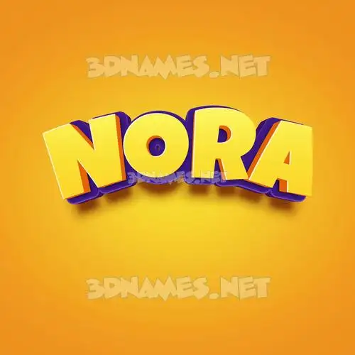 nora in Orange Toon style - 3D name wallpaper nora in Orange Toon style - 3D name wallpaper
