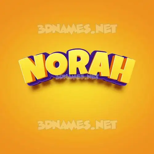 norah in Orange Toon style - 3D name wallpaper norah in Orange Toon style - 3D name wallpaper