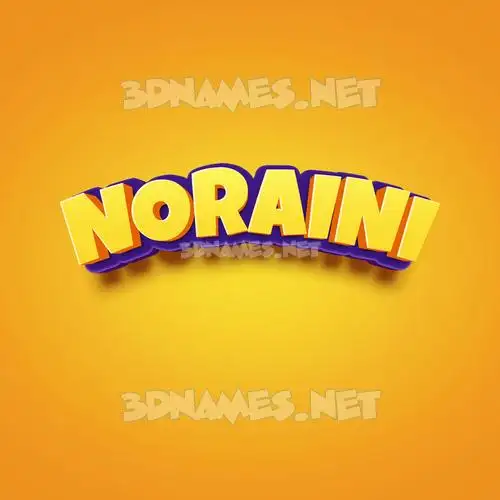 noraini in Orange Toon style - 3D name wallpaper noraini in Orange Toon style - 3D name wallpaper