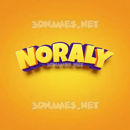 noraly in Orange Toon style - 3D name wallpaper noraly in Orange Toon style - 3D name wallpaper