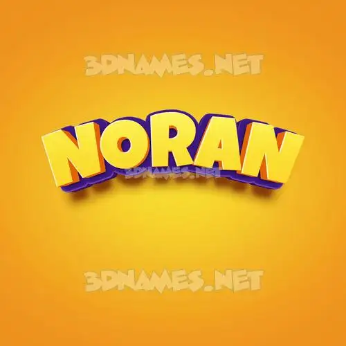 noran in Orange Toon style - 3D name wallpaper noran in Orange Toon style - 3D name wallpaper