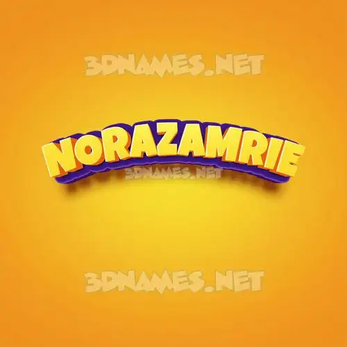 norazamrie in Orange Toon style - 3D name wallpaper norazamrie in Orange Toon style - 3D name wallpaper