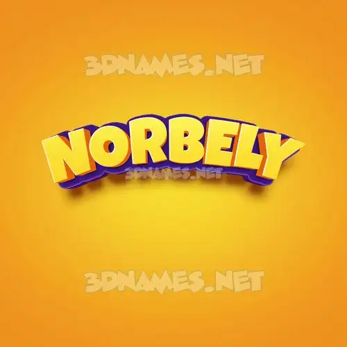 norbely in Orange Toon style - 3D name wallpaper norbely in Orange Toon style - 3D name wallpaper