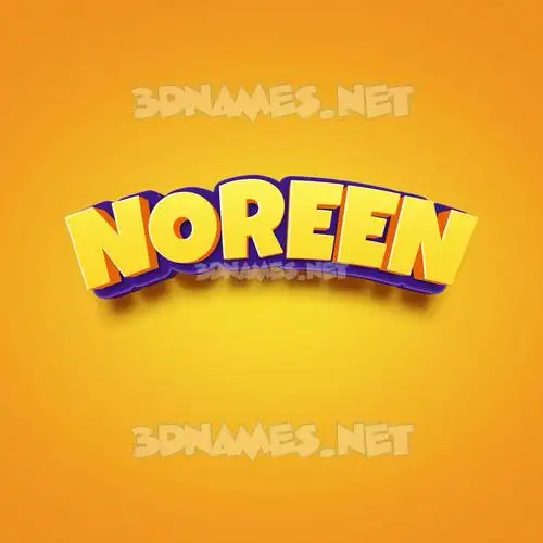 noreen in Orange Toon style - 3D name wallpaper noreen in Orange Toon style - 3D name wallpaper