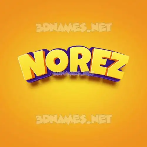 norez in Orange Toon style - 3D name wallpaper norez in Orange Toon style - 3D name wallpaper