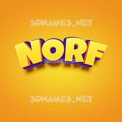 norf in Orange Toon style - 3D name wallpaper norf in Orange Toon style - 3D name wallpaper