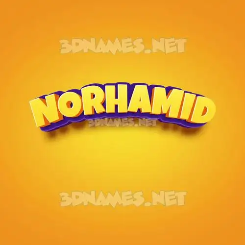 norhamid in Orange Toon style - 3D name wallpaper norhamid in Orange Toon style - 3D name wallpaper