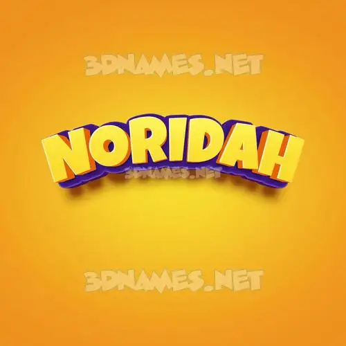 noridah in Orange Toon style - 3D name wallpaper noridah in Orange Toon style - 3D name wallpaper