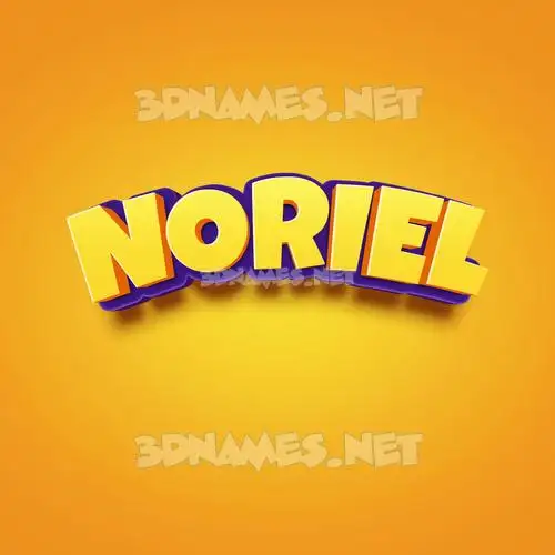 noriel in Orange Toon style - 3D name wallpaper noriel in Orange Toon style - 3D name wallpaper
