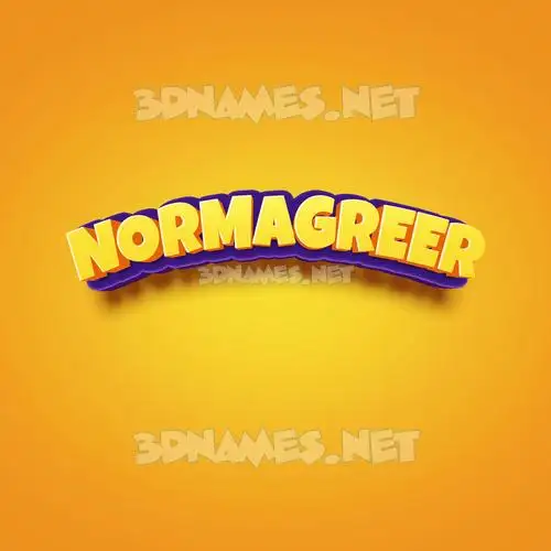 normagreer in Orange Toon style - 3D name wallpaper normagreer in Orange Toon style - 3D name wallpaper