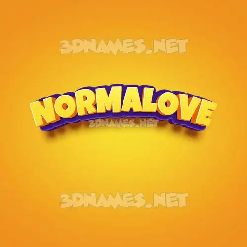 normalove in Orange Toon style - 3D name wallpaper normalove in Orange Toon style - 3D name wallpaper