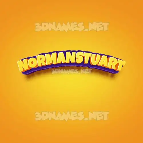 normanstuart in Orange Toon style - 3D name wallpaper normanstuart in Orange Toon style - 3D name wallpaper