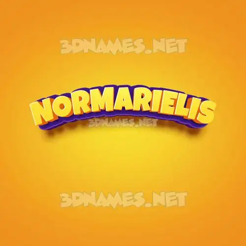 normarielis in Orange Toon style - 3D name wallpaper normarielis in Orange Toon style - 3D name wallpaper