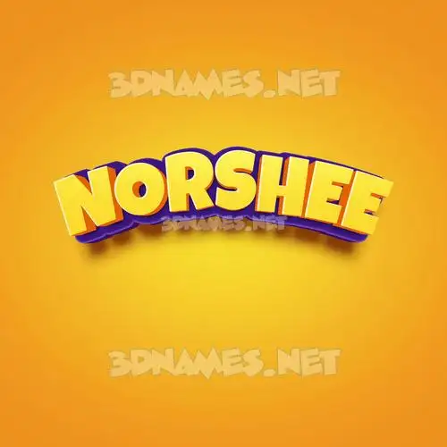 norshee in Orange Toon style - 3D name wallpaper norshee in Orange Toon style - 3D name wallpaper