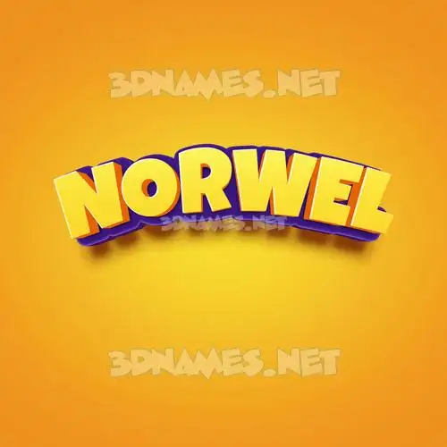 norwel in Orange Toon style - 3D name wallpaper norwel in Orange Toon style - 3D name wallpaper