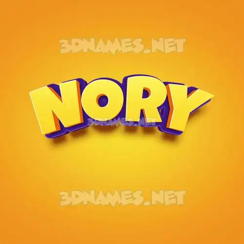 nory in Orange Toon style - 3D name wallpaper nory in Orange Toon style - 3D name wallpaper