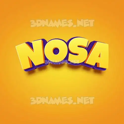 nosa in Orange Toon style - 3D name wallpaper nosa in Orange Toon style - 3D name wallpaper