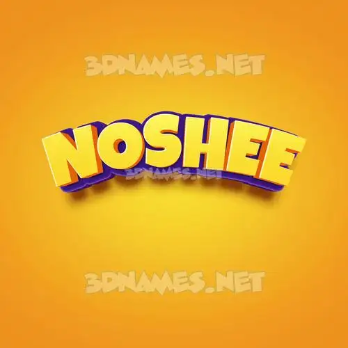 noshee in Orange Toon style - 3D name wallpaper noshee in Orange Toon style - 3D name wallpaper