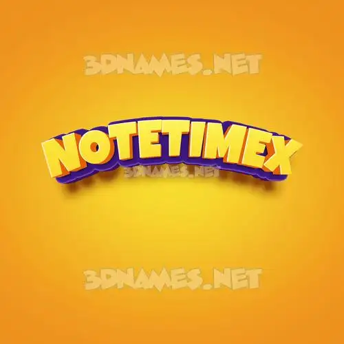notetimex in Orange Toon style - 3D name wallpaper notetimex in Orange Toon style - 3D name wallpaper