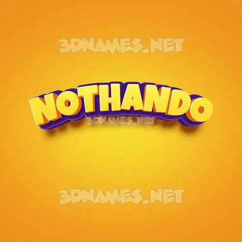 nothando in Orange Toon style - 3D name wallpaper nothando in Orange Toon style - 3D name wallpaper